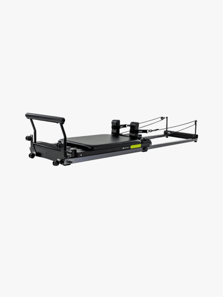 Balanced Body Metro IQ Pilates Reformer on a light gray background